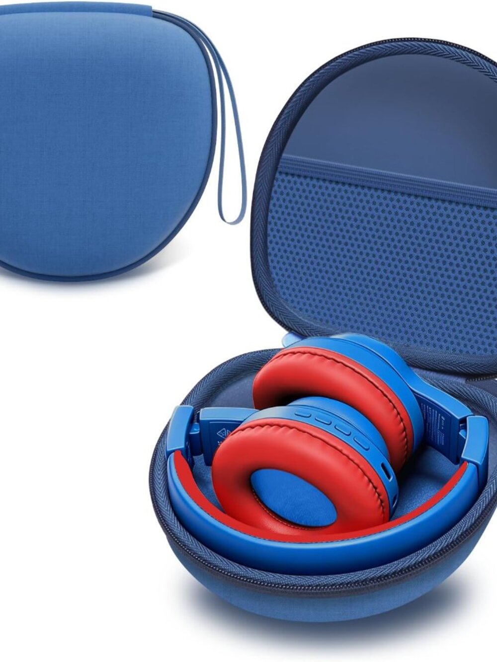Kids Headphones Case for Folding Headphone, Blue Case Only